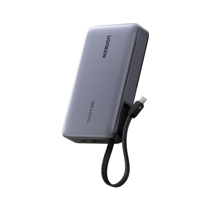 Батарея універсальна Ugreen 20000 mAh 145W Fast Charging Cable Space gray (U_55992B)