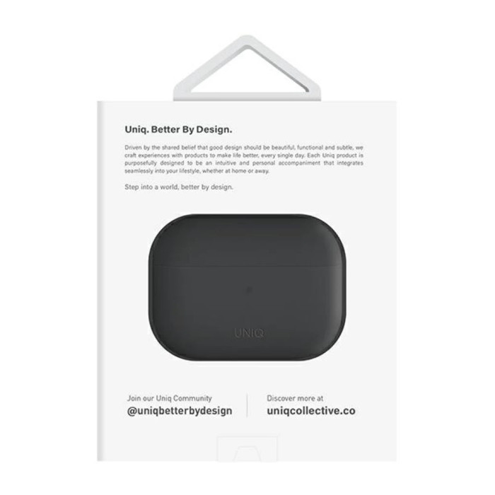 Чохол для навушників Uniq Lino AirPods Pro 2 gen Silicone Ash Grey (8886463683521)