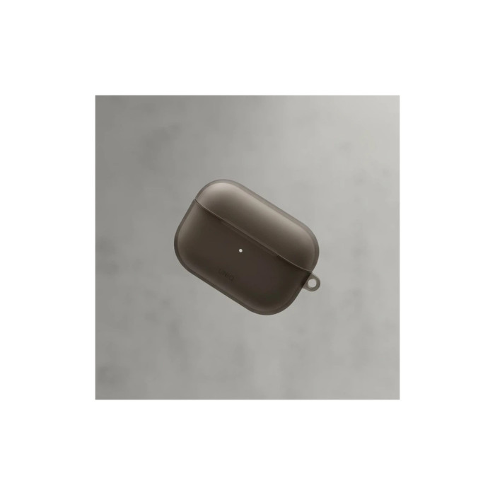 Чохол для навушників Uniq Glase AirPods Pro 2 gen Glossy Smoke (8886463683590)