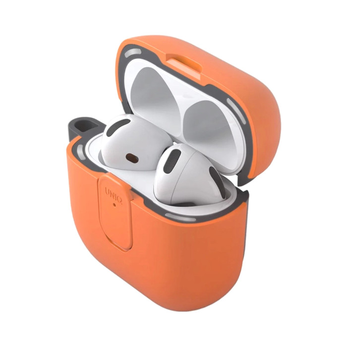 Чохол для навушників Uniq Чохол UNIQ Clyde для AirPods 4 Lock Case помаранчевий UNIQ-AIRPODS(2024)- CLYVO (8886463693230)