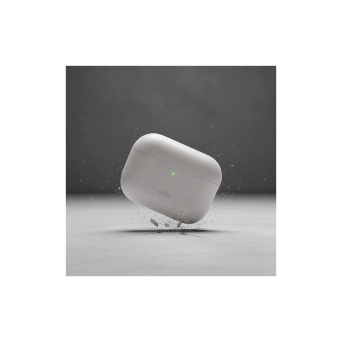 Чохол для навушників Uniq Lino для AirPods Pro 3 gen Silicone Grey (8886463696866)