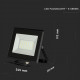 Прожектор V-TAC LED 50W, SKU-5959, E-series, 230V, 4000К (3800157625524)