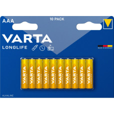 Батарейка Varta AAA Longlife лужна * 10 (04103101761 / 04103101461)