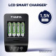 Зарядний пристрій для акумуляторів Varta LCD Smart Plus CHARGER +4*AA 2100 mAh (57684101441)