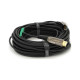 Кабель мультимедійний HDMI M to HDMI M 20.0m V2.0 4K UHD black VEGGIEG (YT-HDMI(M)/(M)HA-20/19719)