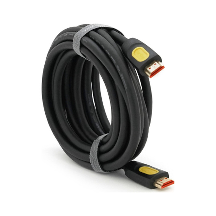 Кабель мультимедійний HDMI M to HDMI M 5.0m V2.0 4K UHD black VEGGIEG (YT-HDMI(M)/(M)HA-5/19714)