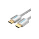 Кабель мультимедійний HDMI M to HDMI M 1.0m V2.0 4K60Hz braided aluminum alloy gray Vention (AABIF)