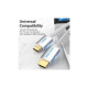 Кабель мультимедійний HDMI M to HDMI M 1.0m V2.0 4K60Hz braided aluminum alloy gray Vention (AABIF)