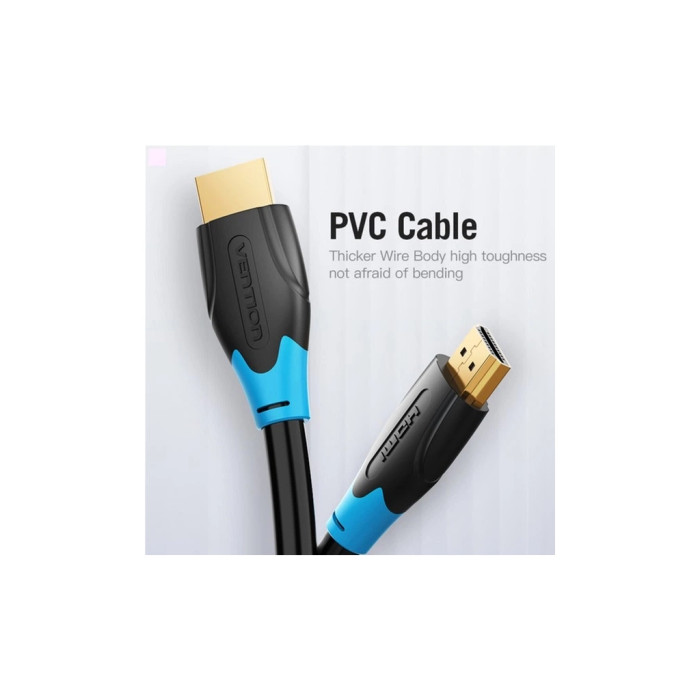 Кабель мультимедійний HDMI M to HDMI M 1.5m 4K60Hz black Vention (AACBG)