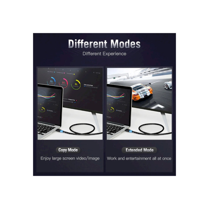 Кабель мультимедійний HDMI M to HDMI M 5.0m V2.0 4K60Hz Vention (AACBJ)