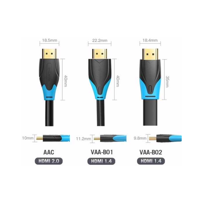 Кабель мультимедійний HDMI M to HDMI M 10.0m 4K30Hz black Vention (AACBL)