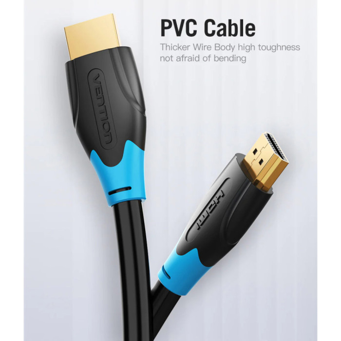 Кабель мультимедійний HDMI M to HDMI M 15.0m 4K30Hz black Vention (AACBN)