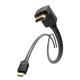Кабель мультимедійний HDMI M to HDMI M 1.0m 4K60Hz 90° corner black Vention (AAQBF)