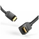 Кабель мультимедійний HDMI M to HDMI M 1.0m 4K60Hz 90° corner black Vention (AAQBF)