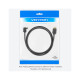 Кабель мультимедійний HDMI M to HDMI M 1.0m 4K60Hz 90° corner black Vention (AAQBF)