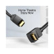 Кабель мультимедійний HDMI M to HDMI M 1.0m 4K60Hz 90° corner black Vention (AAQBF)