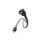 Кабель мультимедійний HDMI M to HDMI M 2.0m V2.0 4K60Hz 90° corner PVC black Vention (AAQBH)