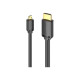 Кабель мультимедійний HDMI M to HDMI micro M 1.5m V2.0 4K 60Hz 18Gbps HDR Dolby Vention (AGIBG)