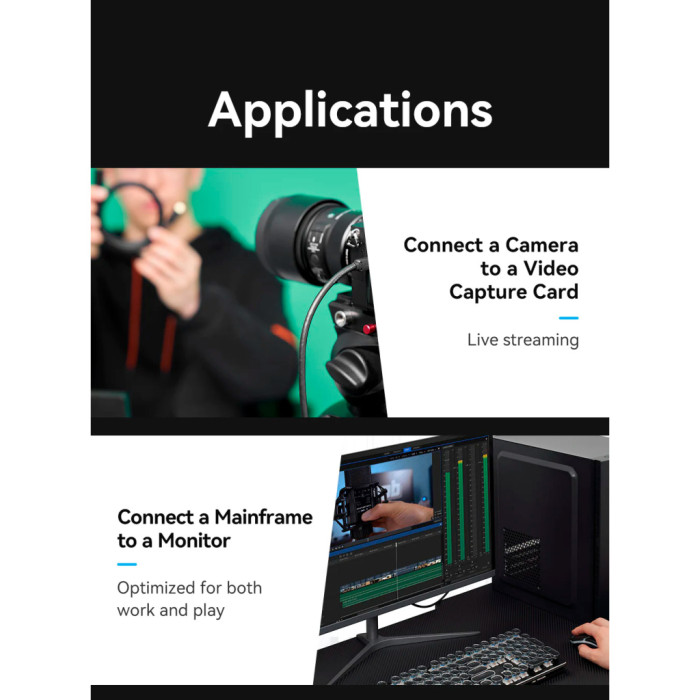 Кабель мультимедійний HDMI M to HDMI micro M 3.0m V2.0 4K 60Hz Vention (AGIBI)