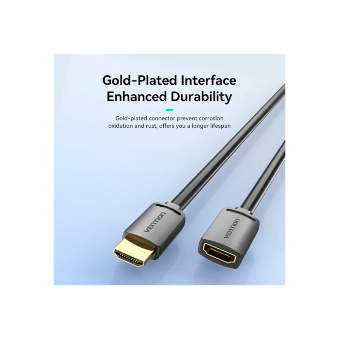 Кабель мультимедійний HDMI M to HDMI F 5.0m V2.0 4K60Hz Vention (AHCBJ)