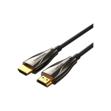 Кабель мультимедійний HDMI M to HDMI M 50.0m V2.0 Optical 4K 60Hz 18Gbps Dolby 7.1 PVC black Vention (ALABX)
