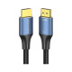 Кабель мультимедійний HDMI M to HDMI M 3.0m 8K60Hz cotton braided blue Vention (ALGLI)