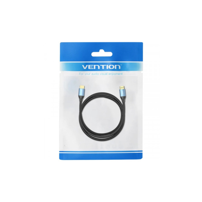 Кабель мультимедійний HDMI M to HDMI M 1.5m V2.0 4K60Hz aluminum alloy blue Vention (ALHSG)