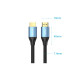 Кабель мультимедійний HDMI M to HDMI M 1.5m V2.0 4K60Hz aluminum alloy blue Vention (ALHSG)