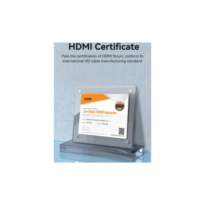 Кабель мультимедійний HDMI M to HDMI M 8.0m V2.0 4K60Hz aluminum alloy blue Vention (ALHSK)