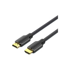 Кабель мультимедійний HDMI M to HDMI M 1.5m 4K60Hz cotton braided black Vention (ALLBG)