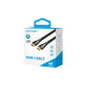 Кабель мультимедійний HDMI M to HDMI M 3.0m V2.0 4K60Hz braided zinc alloy black Vention (ALMBI)