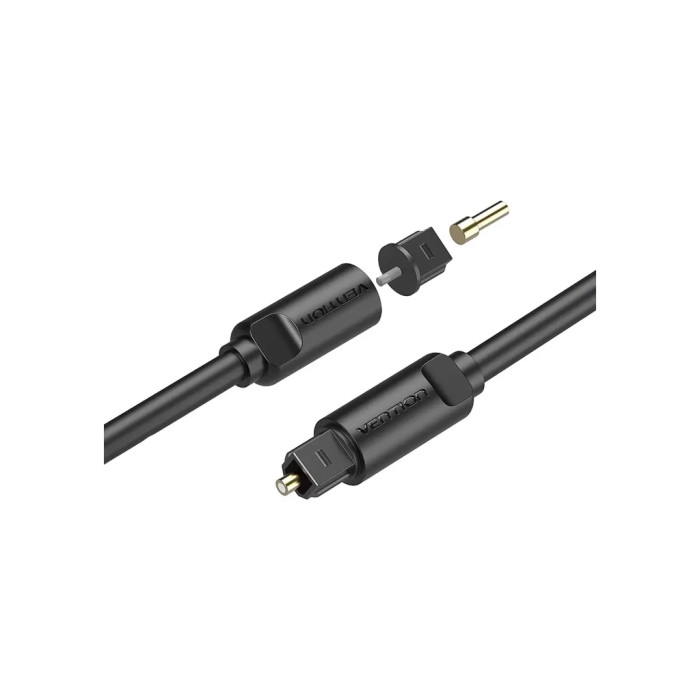 Кабель мультимедійний Optical Toslink 1.0m black Vention (BAEBF)