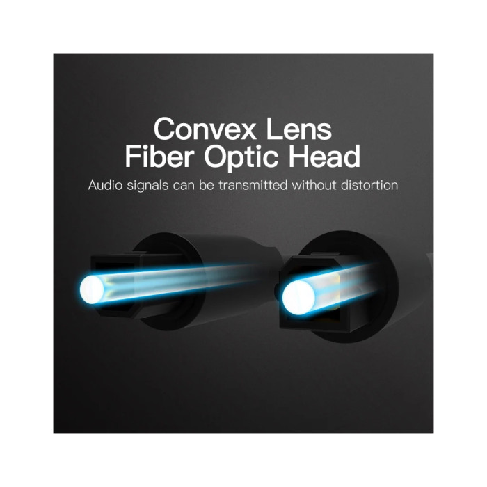 Кабель мультимедійний Optical Toslink 1.5m black Vention (BAEBG)