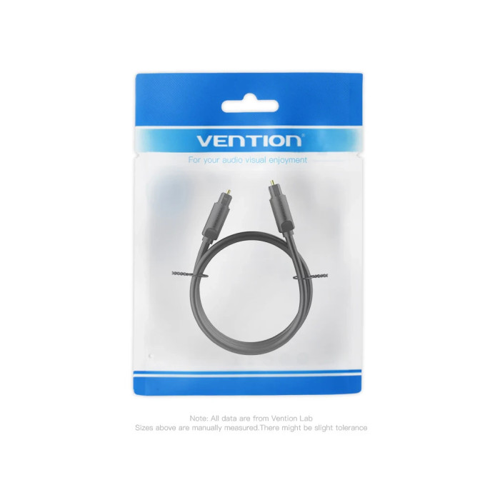 Кабель мультимедійний Optical Toslink 2.0m black Vention (BAEBH)