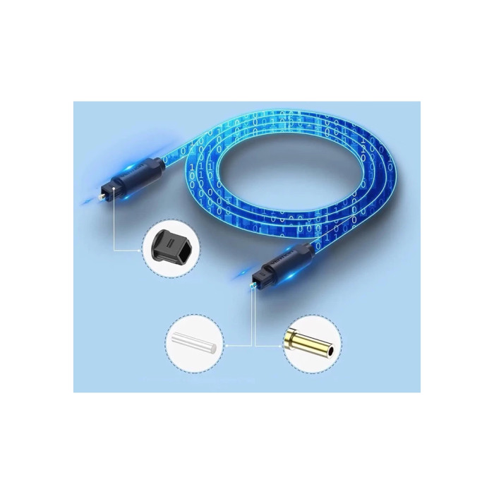 Кабель мультимедійний Optical Toslink 3.0m black Vention (BAEBI)