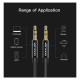 Кабель мультимедійний 3.5mm M to 3.5mm M 1.0m fabric black Vention (BAGBF)