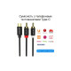 Кабель мультимедійний USB-C M to 2xRCA M 1.5m black Vention (BGDBG)