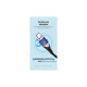 Дата кабель USB 2.0 AM to USB-C 1.5m 3A cotton braided aluminum purple Vention (CODVG)
