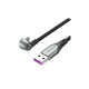 Дата кабель USB 2.0 AM to USB-C 1.5m 66W 180° U-Shaped aluminum alloy Vention (COHHG)