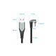 Дата кабель USB 2.0 AM to USB-C 1.5m 66W 180° U-Shaped aluminum alloy Vention (COHHG)