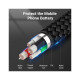 Дата кабель USB 2.0 AM to USB-C 1.0m 3A black Vention (COKBF)
