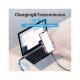 Дата кабель USB-C to Micro 5P 1.0m 2A black Vention (COVBF)