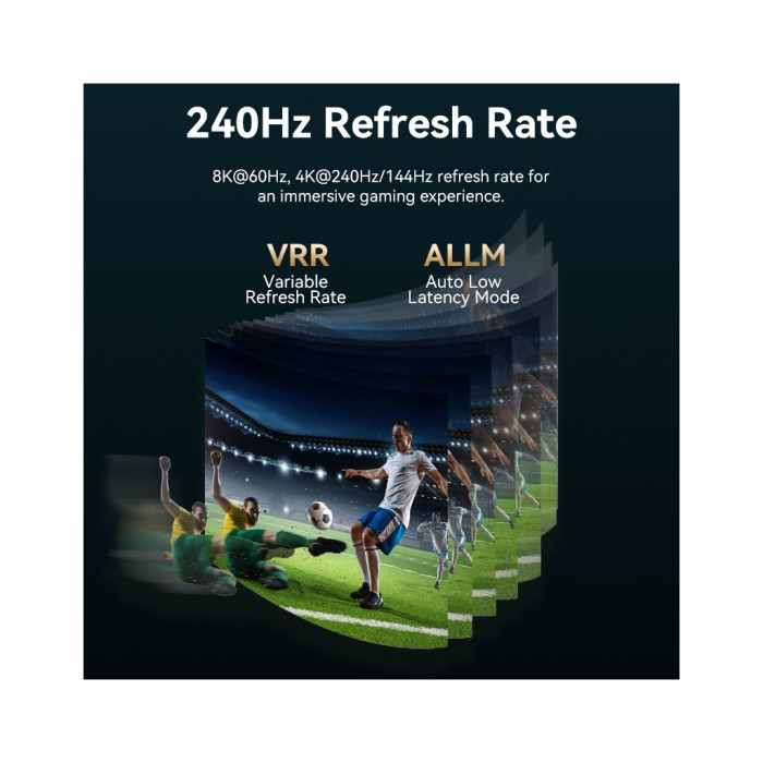 Кабель мультимедійний USB-C to HDMI M 1.8m 8K60Hz black Vention (CRCBAC)