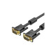 Кабель мультимедійний VGA M to VGA M 25.0m ferrite black Vention (DAEBS)