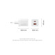 Зарядний пристрій Vention 1xUSB-C PD70W + 1xUSB QC3.0 22.5W GaN transparent gray (FCGH0-EU)