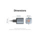 Зарядний пристрій Vention 1xUSB-C PD30W + 1xUSB QC3.0 18W GaN gray (FEWH0-EU)