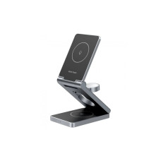 Зарядний пристрій Vention Magnetic Wireless Charger 15W 3-in-1 gray (FGFH0)