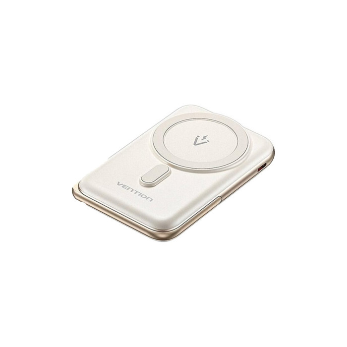 Батарея універсальна Vention Magnetic Wireless 10000mAh 20W PD USB-C In/Out, QI-15W White (FHNW0)