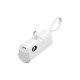 Батарея універсальна Vention 4800mAh 22,5W PD, USB-C In/Out, LED display, with built-in USB-C cable White (FHQW0)