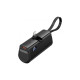 Батарея універсальна Vention 4800mAh 22,5W PD, USB-C In/Out, LED display, with built-in Lightning cable Black (FHRB0)